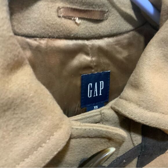 Gap winter coat wool blend  size XS toggle buttons - Picture 3 of 13
